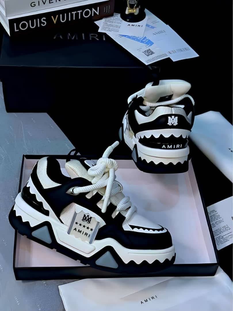 Basket AMIRI MA Skel-Top - Noir et Blanc