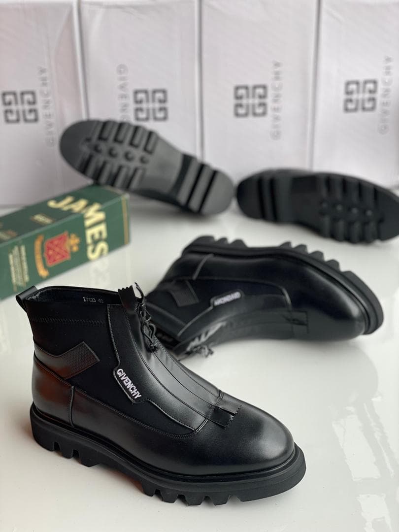 Bottine Givenchy Zip Plateforme - Noir